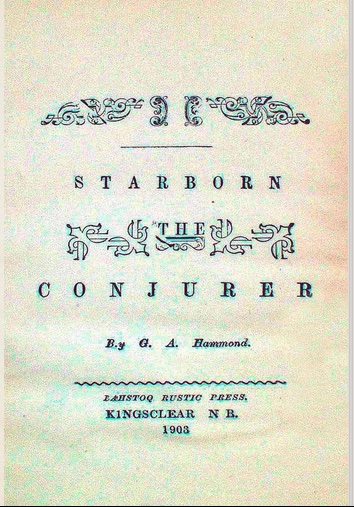 Frontispiece of "Starborn the Conjurer" by G.A. Hammond