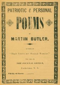 Front page of "Patriotic and Personal Poems" by Martin Butler 