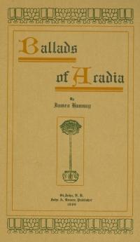 Front cover of "Ballads of Acadia" by James Hannay 